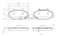 Комплект тормозных колодок BOSCH 0 986 TB2 676