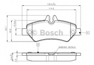 Комплект тормозных колодок BOSCH 0 986 TB2 981