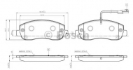 Комплект тормозных колодок BOSCH 0 986 TB3 142