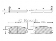 Комплект тормозных колодок BOSCH F 03B 150 027