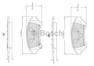 Комплект тормозных колодок BOSCH F 03B 150 046