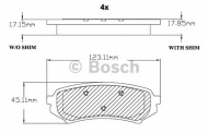 Комплект тормозных колодок BOSCH F 03B 150 056