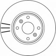 Тормозной диск BENDIX 562103B