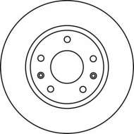Тормозной диск BENDIX 562225B