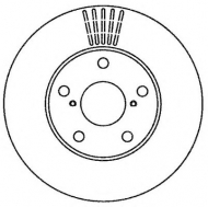 Тормозной диск BENDIX 562269B