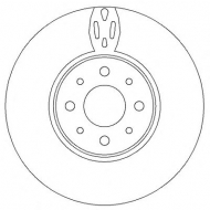 Тормозной диск BENDIX 562295B