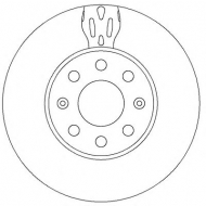 Тормозной диск BENDIX 562304B