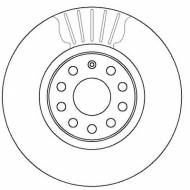 Тормозной диск BENDIX 562387B