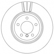 Тормозной диск BENDIX 562395B