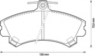 Комплект тормозных колодок BENDIX 571940B