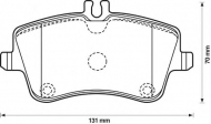 Комплект тормозных колодок BENDIX 571986B