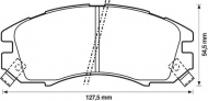 Комплект тормозных колодок BENDIX 572275B