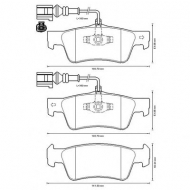 Комплект тормозных колодок BENDIX 573301B