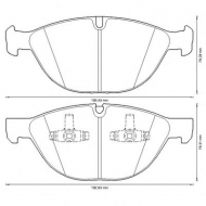 Комплект тормозных колодок BENDIX 573317B