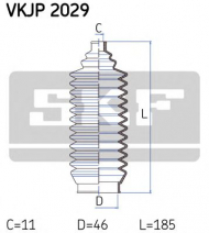 Комплект пыльника SKF VKJP 2029