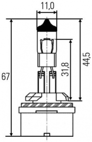 Лампа накаливания HELLA 8GH 008 991-021