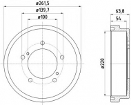 Тормозный барабан MINTEX MBD357
