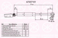 Газовая пружина KLOKKERHOLM 67357101