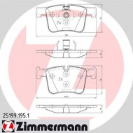 Комплект тормозных колодок ZIMMERMANN 25199.195.1