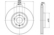 Тормозной диск HELLA 8DD 355 116-041