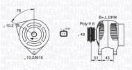 Генератор MAGNETI MARELLI 063377301010