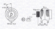 Генератор MAGNETI MARELLI 063310506010