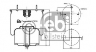 Баллон пневматической рессоры FEBI BILSTEIN 37635