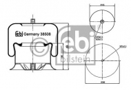 Баллон пневматической рессоры FEBI BILSTEIN 38508