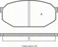 Комплект тормозных колодок TRISCAN 8110 42012