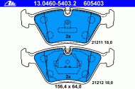 Комплект тормозных колодок ATE 13.0460-5403.2
