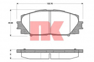 Комплект тормозных колодок NK 224576