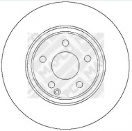 Тормозной диск MAPCO 15812