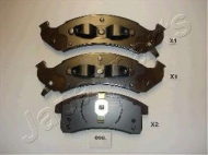 Комплект тормозных колодок JAPANPARTS PA-098AF