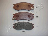 Комплект тормозных колодок JAPANPARTS PA-197AF
