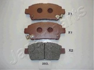 Комплект тормозных колодок JAPANPARTS PA-203AF