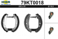 Комлект тормозных накладок ICER 79KT0018