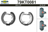 Комлект тормозных накладок ICER 79KT0081