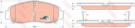 Комплект тормозных колодок TRW GDB3268