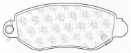 Комплект тормозных колодок QH Benelux BP1244