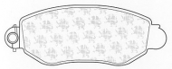 Комплект тормозных колодок QH Benelux BP1283