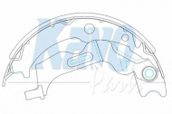 Комлект тормозных накладок KAVO PARTS KBS-1405