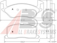 Комплект тормозных колодок A.B.S. 36711