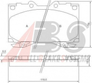 Комплект тормозных колодок A.B.S. 37231