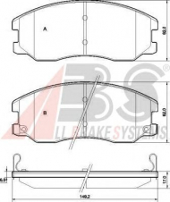 Комплект тормозных колодок A.B.S. 37582