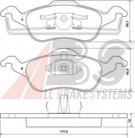 Комплект тормозных колодок A.B.S. P 24 046