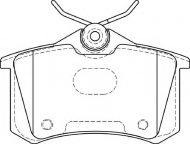 Комплект тормозных колодок NECTO FD7394A