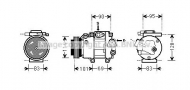 Компрессор AVA QUALITY COOLING HYK237