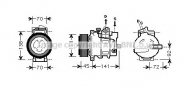 Компрессор AVA QUALITY COOLING MSK433