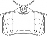 Комплект тормозных колодок DURON DBP344260
