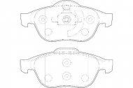 Комплект тормозных колодок DURON DBP351541